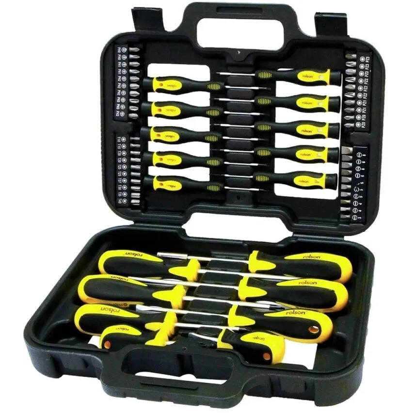 Rolson 58 Piece Screwdriver Set