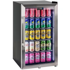 Schmick 98 Litre Single LED Glass Door Bar Fridge - HUS-SC88-SS