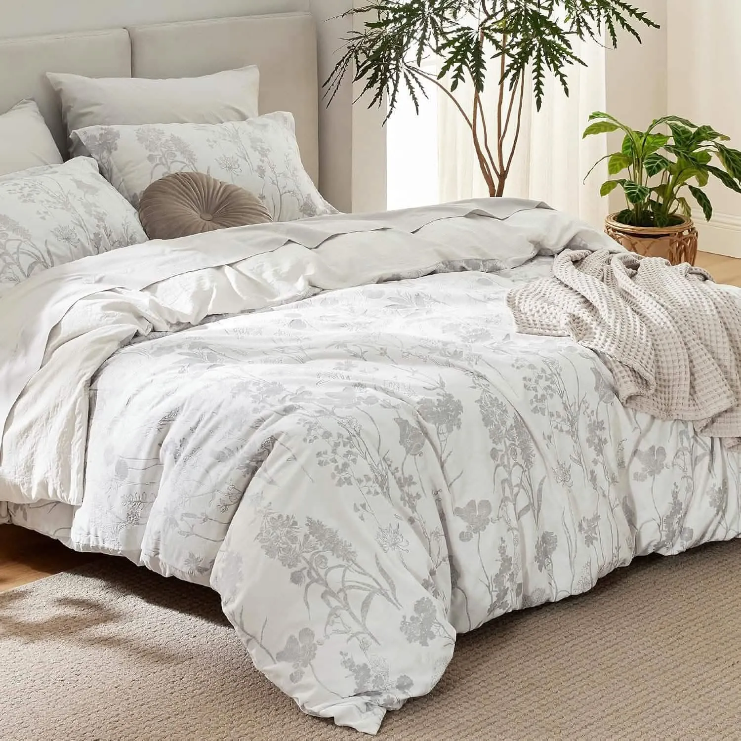 Silhouette Velvet Duvet Cover Set