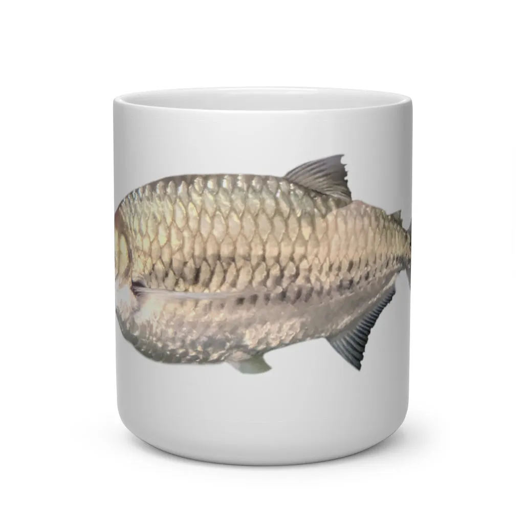 Silver Fish Heart Shape Mug