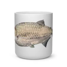 Silver Fish Heart Shape Mug