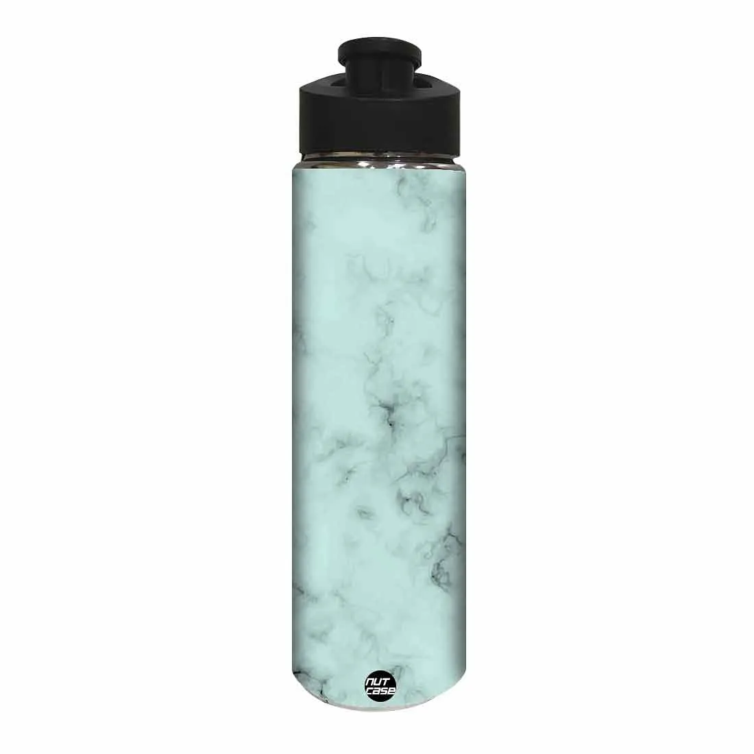 Stainless Steel Sipper Bottle -  Green Color Designer Marble