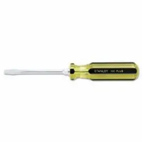 Stanley 66-164 4" 100 Plus 1/4" Slotted Round Blade Standard Tip Screwdriver 1 EA