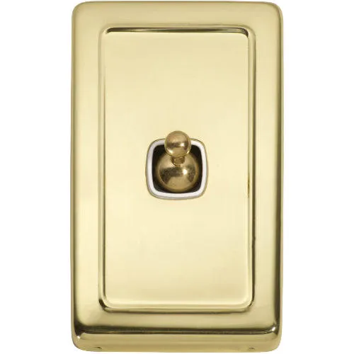 Tradco 1 Gang Flat Plate Toggle Switch