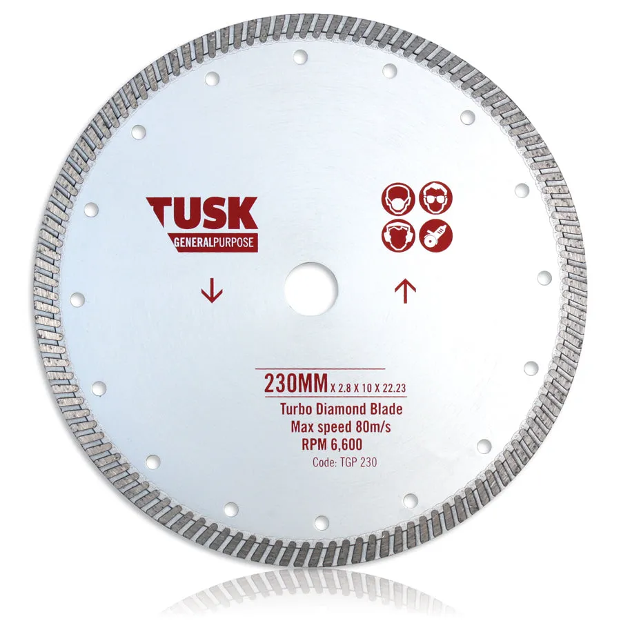 Turbo General Purpose Blades -  230 x 2.8/1.8 x 10 x 22.23 (22.23/20)