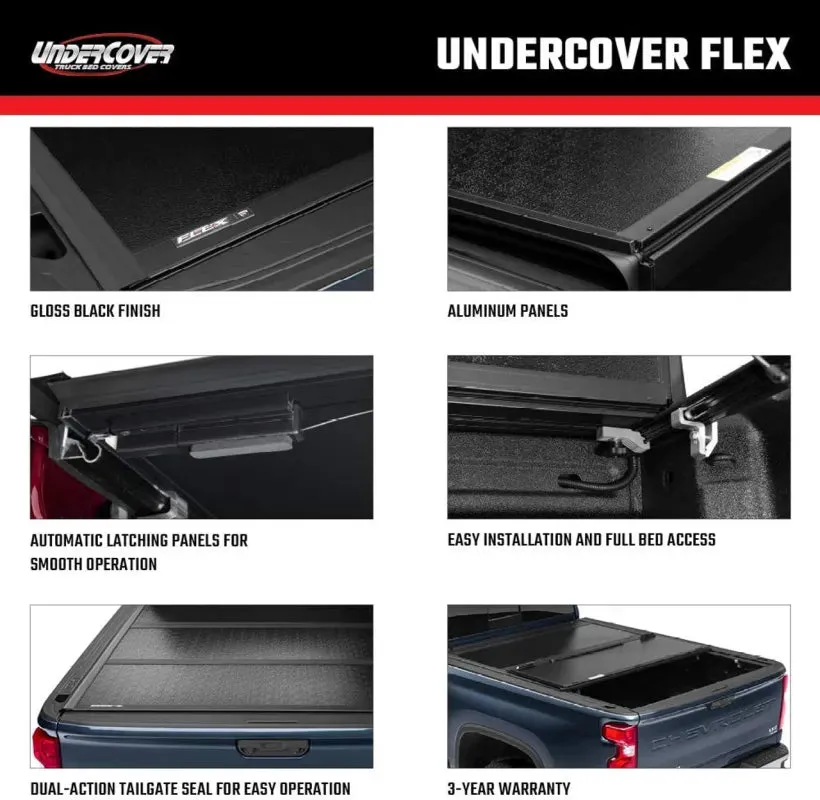 UnderCover Flex Hard Folding Tonneau Cover to Suit LDV T60 Max