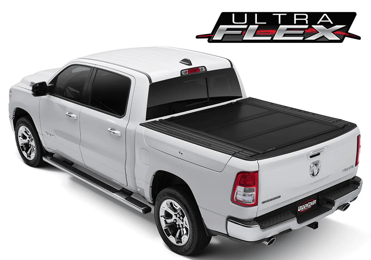 UnderCover Ultra Flex Hard Folding Tonneau Cover | RAM / Silverado / Ford / LDV