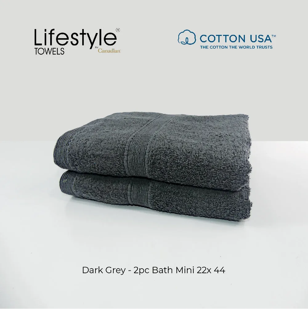 USA COTTON SUPER ABSORBENT TOWEL  2PC. BATH TOWEL SET ( 1111 )