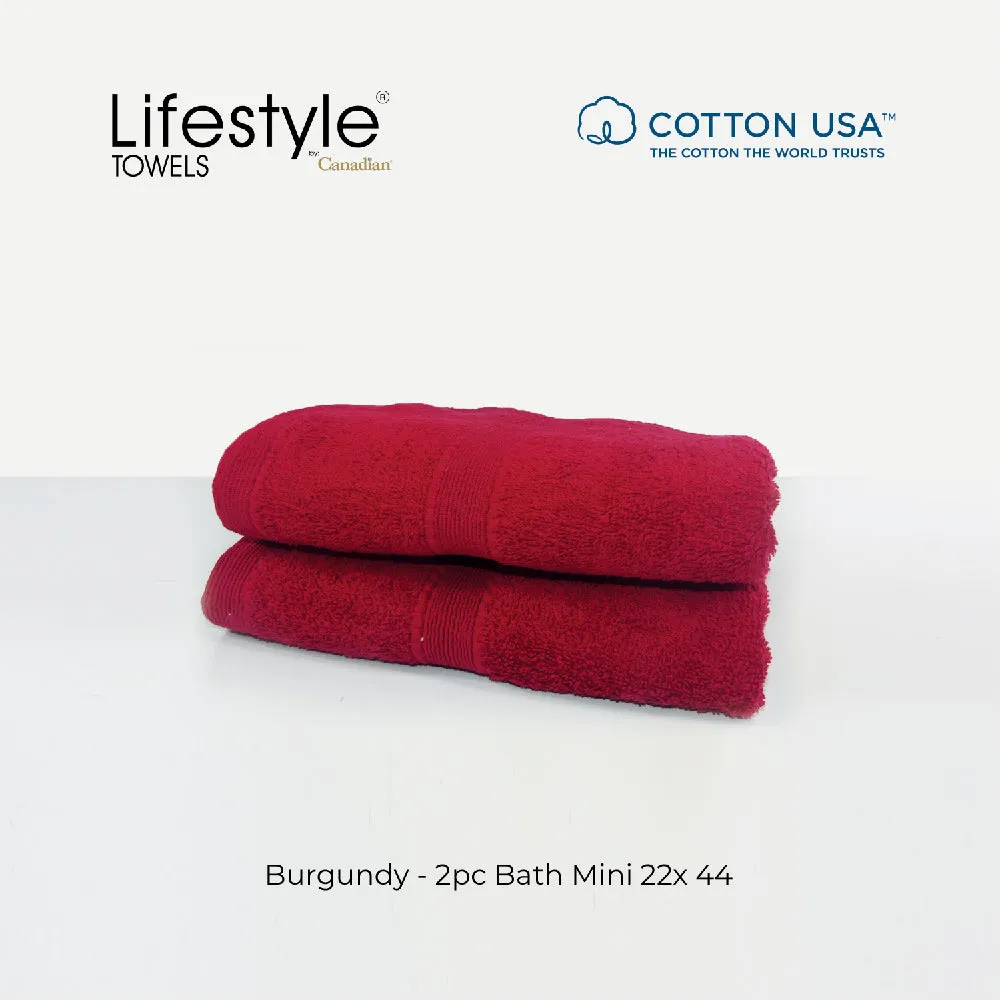 USA COTTON SUPER ABSORBENT TOWEL  2PC. BATH TOWEL SET ( 1111 )