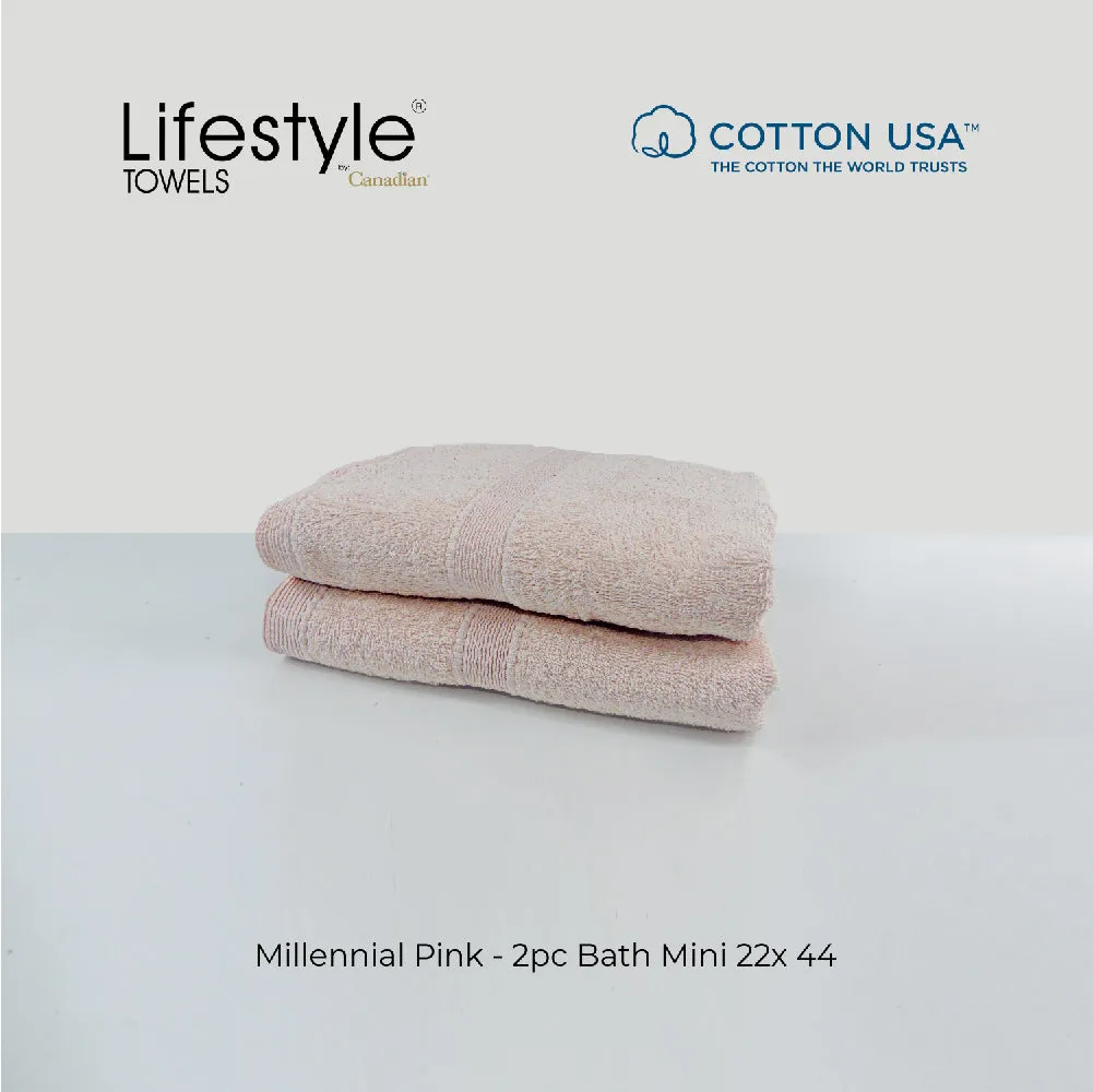 USA COTTON SUPER ABSORBENT TOWEL  2PC. BATH TOWEL SET ( 1111 )