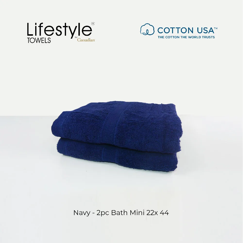 USA COTTON SUPER ABSORBENT TOWEL  2PC. BATH TOWEL SET ( 1111 )