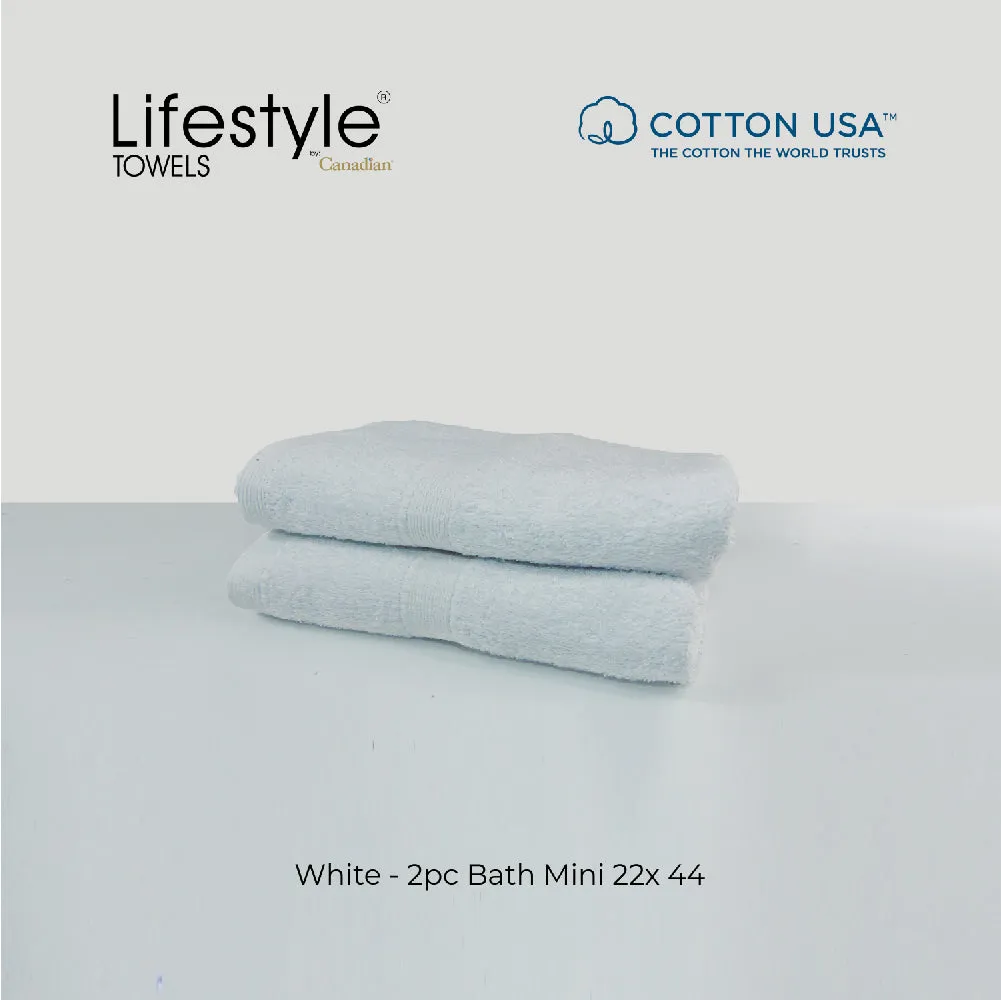 USA COTTON SUPER ABSORBENT TOWEL  2PC. BATH TOWEL SET ( 1111 )