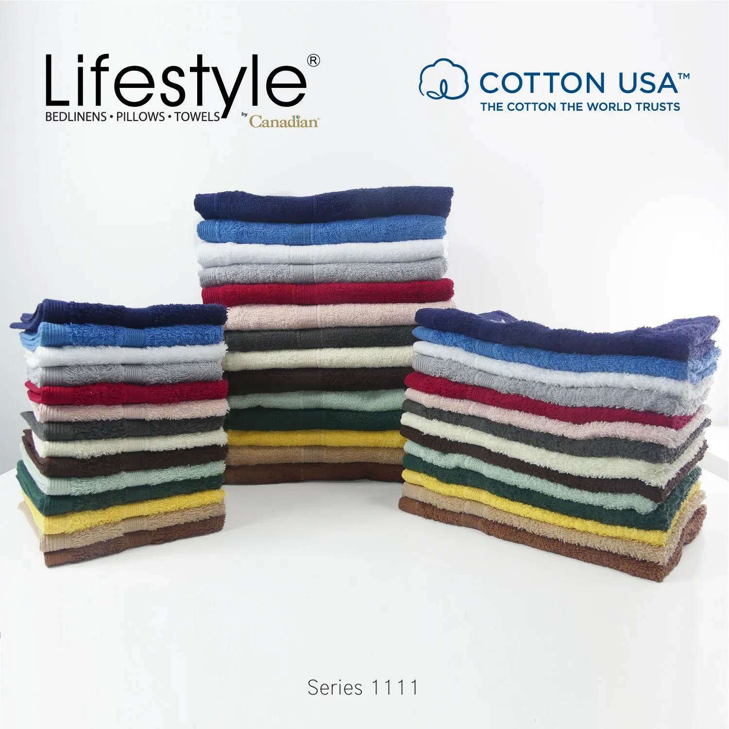 USA COTTON SUPER ABSORBENT TOWEL  2PC. BATH TOWEL SET ( 1111 )