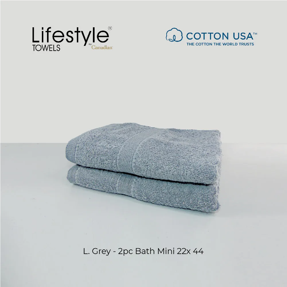 USA COTTON SUPER ABSORBENT TOWEL  2PC. BATH TOWEL SET ( 1111 )