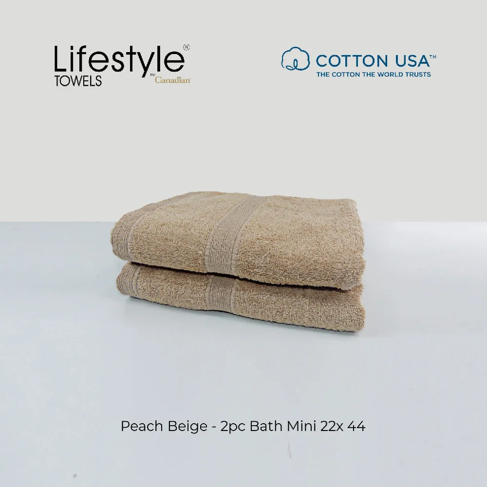 USA COTTON SUPER ABSORBENT TOWEL  2PC. BATH TOWEL SET ( 1111 )