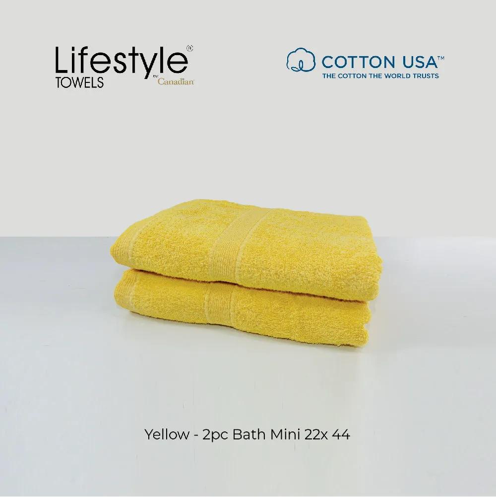 USA COTTON SUPER ABSORBENT TOWEL  2PC. BATH TOWEL SET ( 1111 )