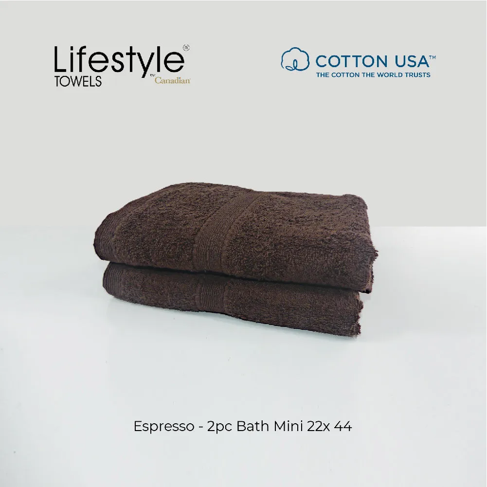 USA COTTON SUPER ABSORBENT TOWEL  2PC. BATH TOWEL SET ( 1111 )