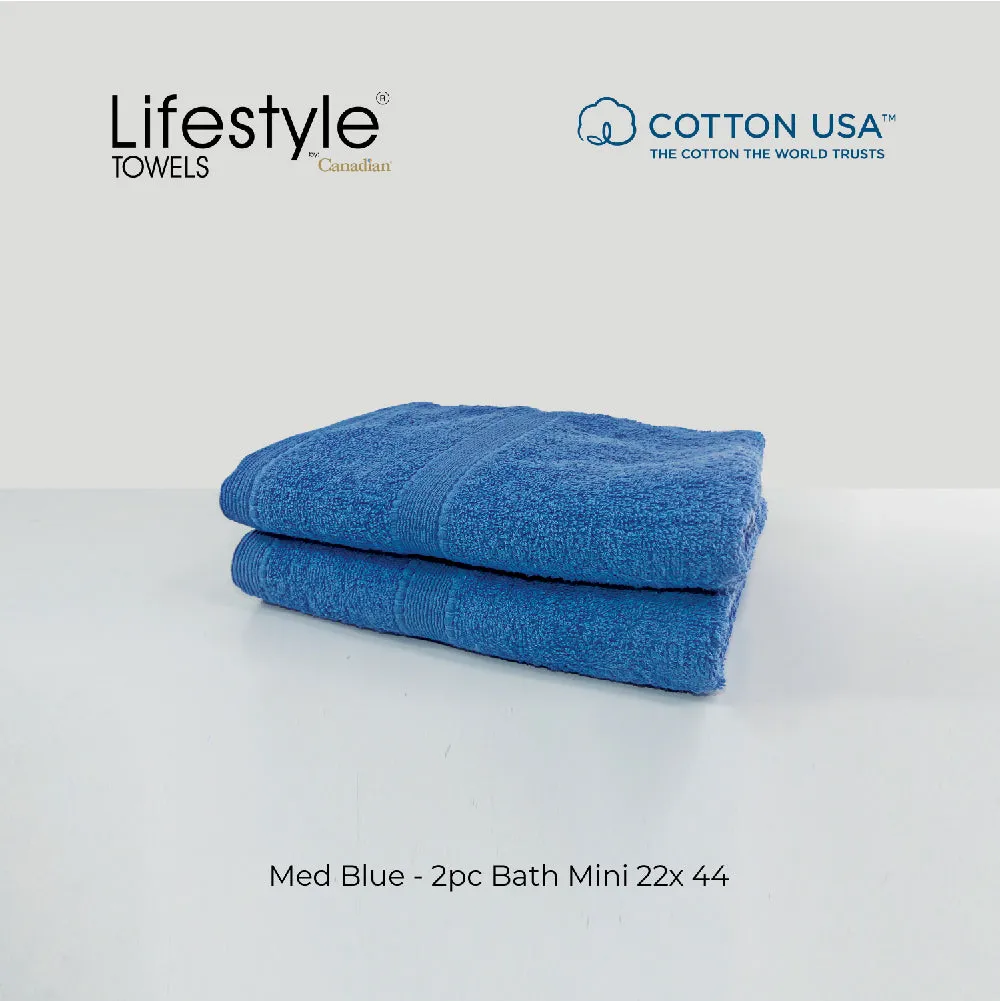 USA COTTON SUPER ABSORBENT TOWEL  2PC. BATH TOWEL SET ( 1111 )