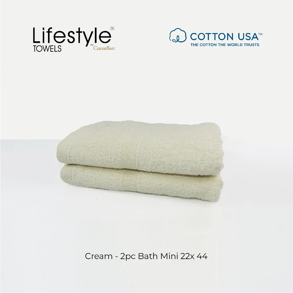 USA COTTON SUPER ABSORBENT TOWEL  2PC. BATH TOWEL SET ( 1111 )