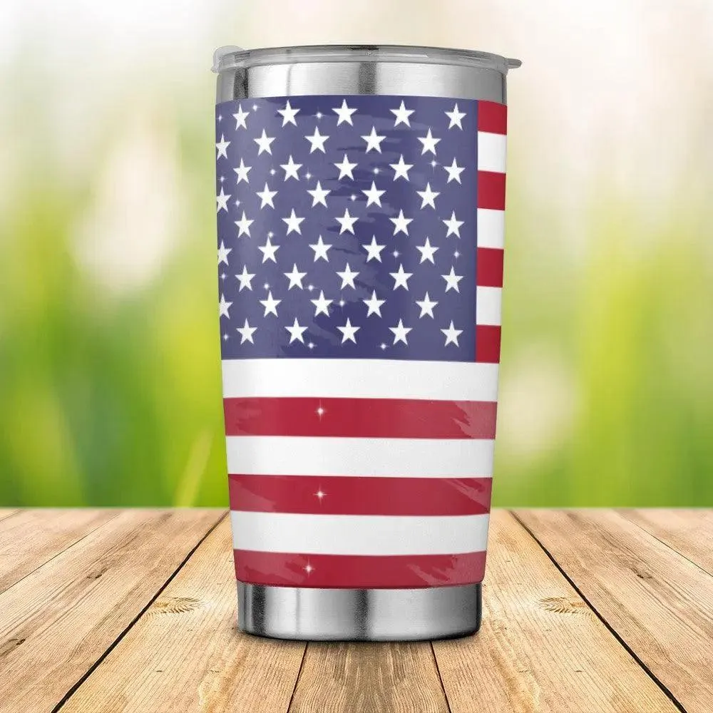 USA Flag 570g Travels Coffee Cup