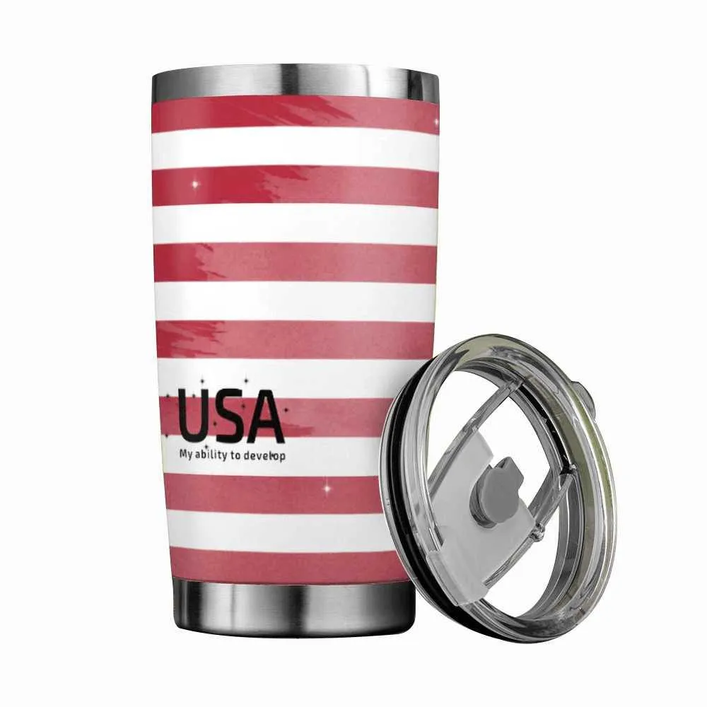 USA Flag 570g Travels Coffee Cup