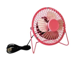 USB Mini Desk Fan - 4 Inch - Metal