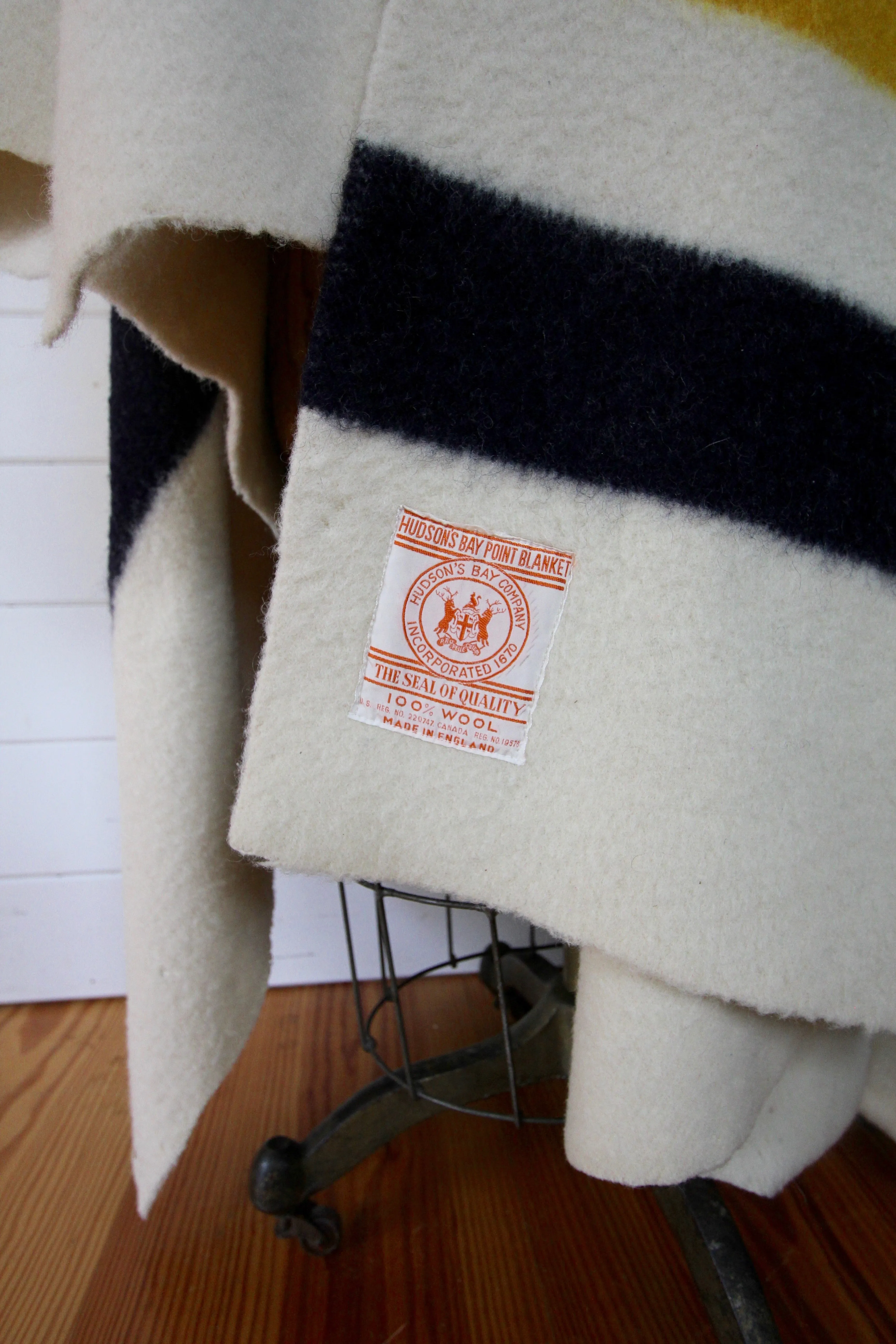 Vintage Hudson's Bay 4 Point Blanket