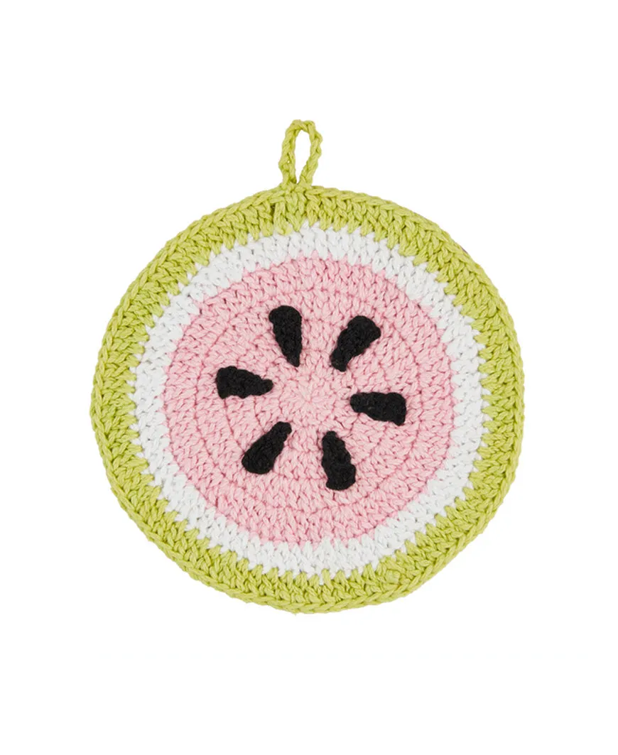 Watermelon Crochet Trivet