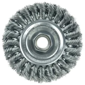 Weiler Twist Knot Wire Wheel - 4" Steel 13106