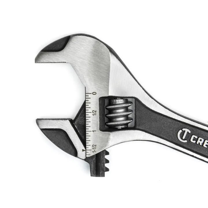 Wrench Set - Crescent 2-Piece Wide Jaw Adjustable Wrench Set 6-in & 10-in, ATWJ2610VS