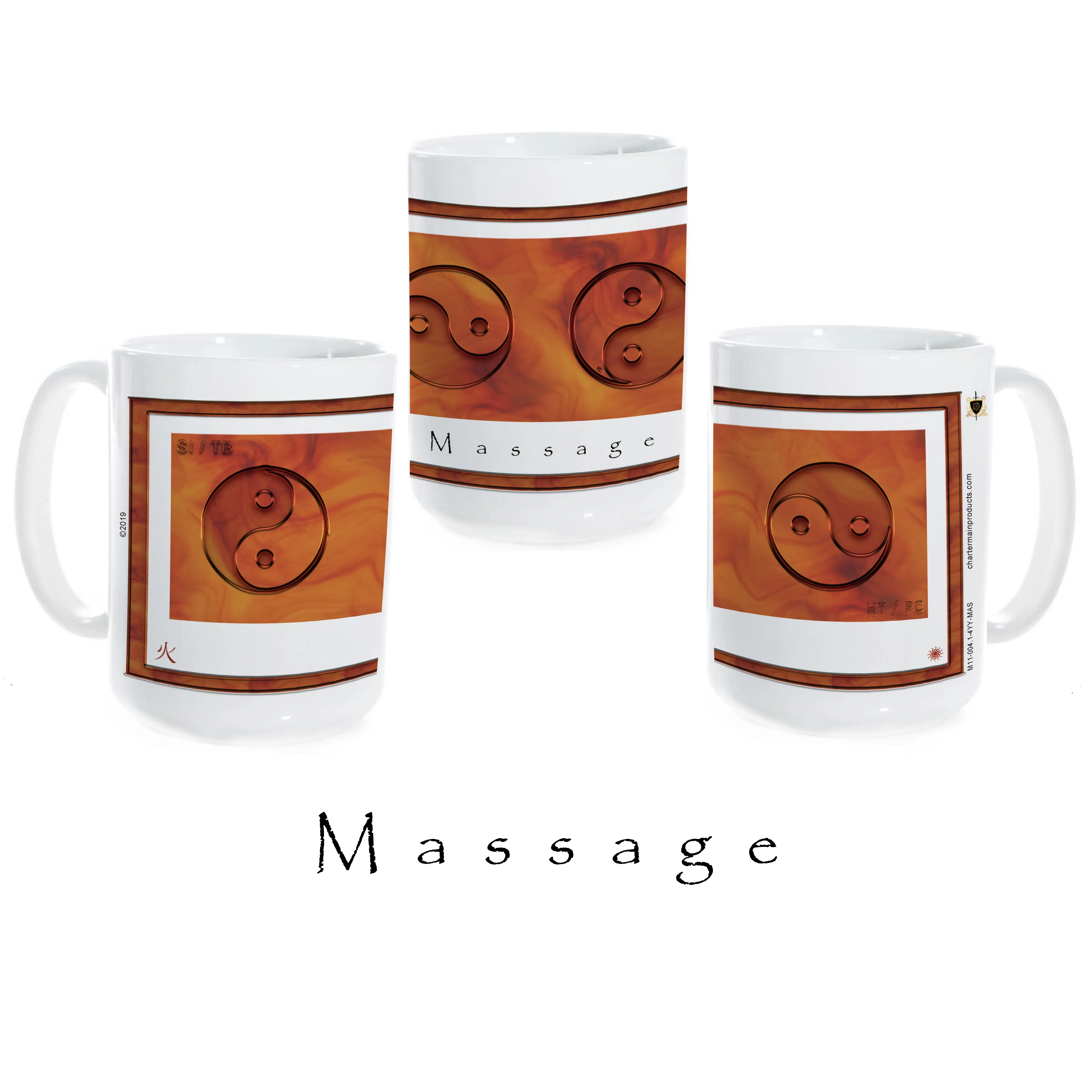 Yin Yang Coffee Mug "Fire" (Massage)