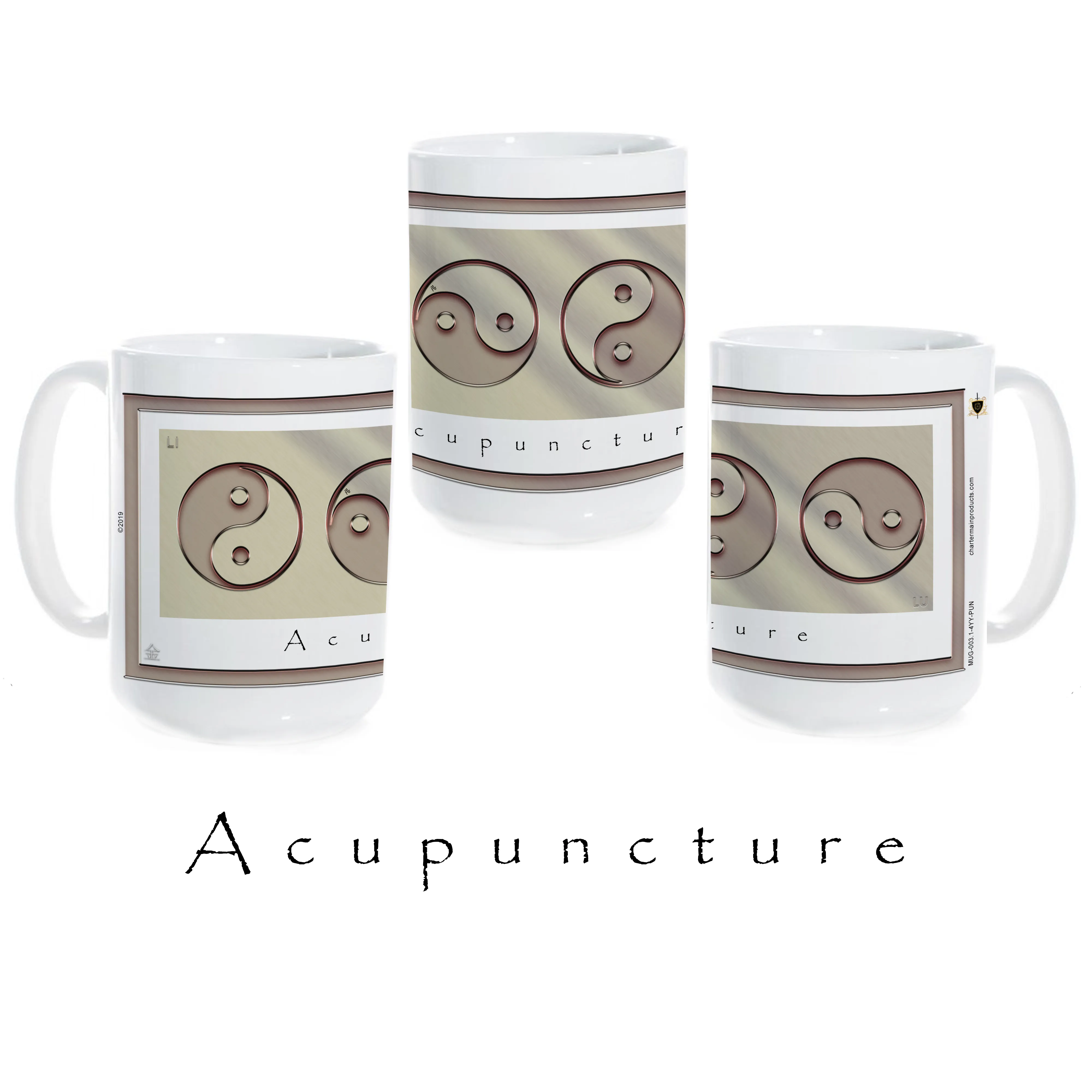 Yin Yang Coffee Mug "Metal" (Acupuncture)