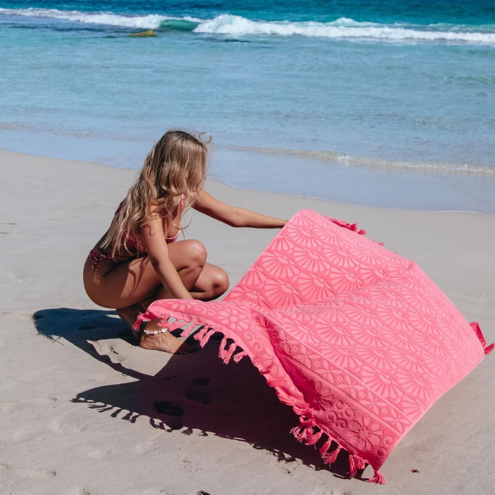 Zali Melon Beach Towel