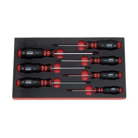 ZEBRA Torx Screwdriver Assortment (7 Pieces - TX10, TX15, TX20, TX25, TX27, TX30, TX40)